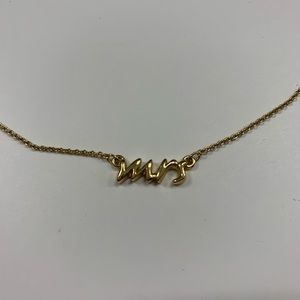 Kate spade “Mrs” necklace